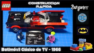 🧩 Lego DC Batman  Batimovil Clasico de TV 1966  Construcción rápida [upl. by Nodarb458]