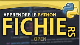 APPRENDRE LE PYTHON 10  LES FICHIERS [upl. by Galina]