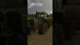 PULLING OUT MB TRAC OUT OF MUDDY FIELD WITH kedex  Farming Simulator 22 shorts farmingsimulator [upl. by Pelmas31]