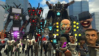 CAMERAMAN  TV MAN ULTRA AND SPEAKERMAN TITAN VS 172 SKIBIDI TOILET BOSSES IN GARRYS MOD [upl. by Aitercal]