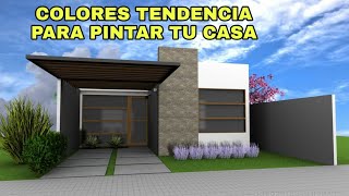 COLORES TENDENCIA PARA PINTAR EXTERIORES Y FACHADAS DE CASAS 2021 [upl. by Adnaw727]