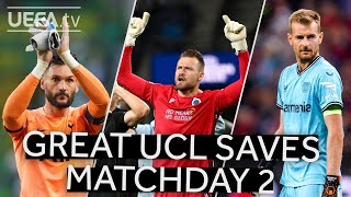 HRADECKY LLORIS MIGNOLET UCL GREAT SAVES MATCHDAY 2 [upl. by Andrien]