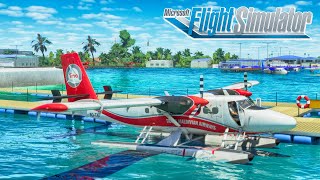 MICROSOFT FLIGHT SIMULATOR  TWIN OTTER MALDIVES [upl. by Acinad665]