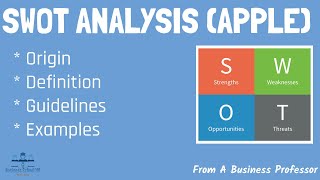 SWOT Analysis Apple  Definition Tips Example  From A Business Professor SWOT [upl. by Bealle]