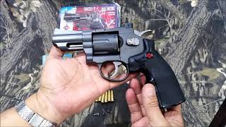 Pistola CO2 CROSMAN USA modelo SNR357 revolver [upl. by Delwin697]