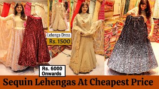 Shop Designer Bridal amp Party Wear Lehenga In Budget  Chandni Chowk Lehenga Market  Delhi Shopping [upl. by Aleuqahs]