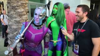 Tyrants of Cosplay Geeking Out With Nebula and Gamora [upl. by Ettesus830]