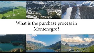 What is the purchase process of real estate in Montenegro [upl. by Baum575]