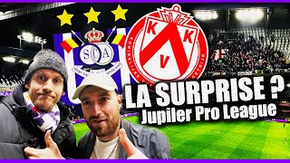 ANDERLECHT vs KV Courtrai  Les mauves surpris à domicile  Vlog 70 [upl. by Schiro595]