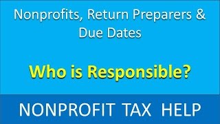 Whos Fault is it When Form 990 is Filed Late [upl. by Erek]