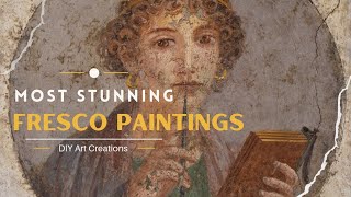 Most beautiful fresco paintings  Roman wall paintings [upl. by Berriman]