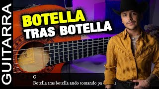 🍺 Botella Tras Botella 🍺  Christian Nodal Ft Gera MX  TUTORIAL GUITARRA  ACORDES  Teaser [upl. by Notxam930]