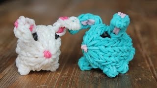 Rainbow Loom Nederlands 3d konijntje [upl. by Myrtia694]