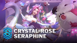 Crystal Rose Seraphine Wild Rift Skin Spotlight [upl. by Aerua]