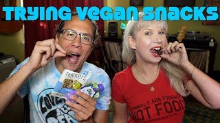 Unboxing amp Trying Vegans Snacks Best Chocolate  Nuts [upl. by Fan]