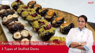 How to make Stuffed Dates at home Stuffed Dates Recipe Homemade recipe  स्टफ्ड खजूर  Royal Dates [upl. by Niarda285]