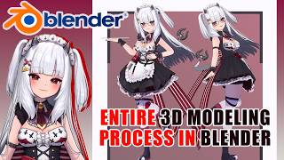 How I Made LucyPyres 3D Model From Scratch Blender [upl. by Ettevroc]