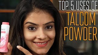 Top 5 Uses Of Talcum Powder  Home Remedies  Uses of Talcum Powder  Foxy Makeup Tutorial Videos [upl. by Hibbert686]