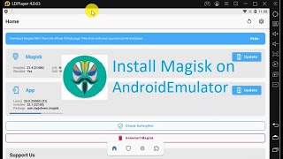 How to install Magisk on Android Emulator [upl. by Kimble]