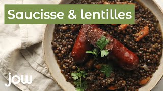 Recette des saucisse amp lentilles [upl. by Elocaj]