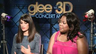 Celebscom Original Interview Glees Lea Michele amp Amber Riley [upl. by Skees319]