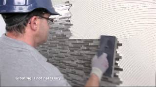 Installation of the Fusion Brick 3D mosaic by LAntic Colonial  PORCELANOSA Group [upl. by Chenay]