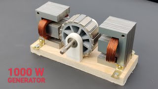 I Make 1000W Electric Generator with Microwave Transformer [upl. by Aicineohp]