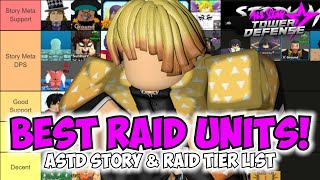 Best Story amp Raid Units in ASTD  Official Tier List [upl. by Eelyrehc]