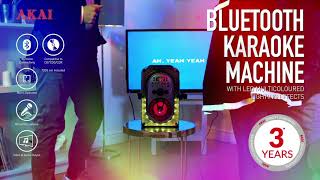 AKAI karaoke machine with LED light show [upl. by Fax]