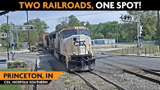 Princeton Indiana USA  Virtual Railfan LIVE [upl. by Eimmot]