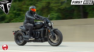 2022 Triumph Rocket 3 R Black  First Ride [upl. by Gloriana]