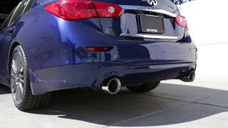 Tanabe Medalion Touring Exhaust  2016 Infiniti Q50 Red Sport 400 RWD [upl. by Wivina]