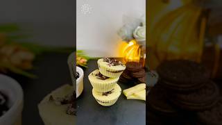 Nutella stuffed Oreo cups  Only 3 Ingredients Recipe shorts asmr [upl. by Lerred]