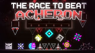 The Race to Beat Acheron Geometry Dash [upl. by Ecallaw855]