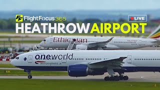 Heathrow Airport Live Arrivals STRONG CROSSWIND  Saturday 01st June 2024 [upl. by Azaleah749]