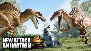 SPINORAPTOR SHOWCASE  ALL NEW Skins Animations amp MORE  Jurassic World Evolution 2 [upl. by Anitnahs]