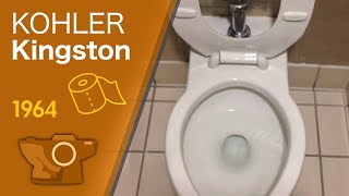 1964 Kohler Kingston Toilet Flush [upl. by Serilda132]