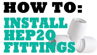 Renovate How to install a HEP2O pushfit plumbing fitting [upl. by Swords]