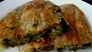 Börek mit Spinatfüllung Ispanakli kol böregimeinerezepte [upl. by Ahsiyt]