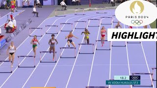 Olympic Athletics Womens SemiFinal 400m Hurdles Highlights 2024  Femke BOl win [upl. by Dino]