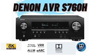 Receiver Denon Avr s760h  Um dos melhores intermediários [upl. by Euginomod75]