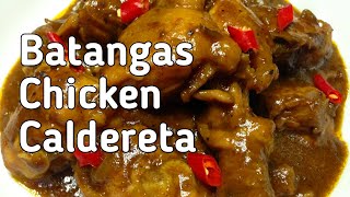 How to cook Chicken Caldereta  Lutong Batangasala eh [upl. by Jaella]