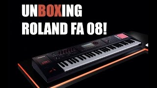 ROLAND FA08 UNBOXING [upl. by Zaob974]