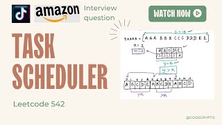 Task Scheduler  Leetcode 621  Python  TikTok Amazon interview question [upl. by Meris617]