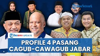 Profile 4 CagubCawagub Jabar Putra Presiden Politisi hingga Publik Figur Bersaing Ketat di Pilgub [upl. by Anastasia]