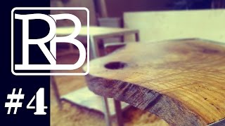 Table de chevet en metal et bois  DIY  ⓇⒷ [upl. by Okihcim]