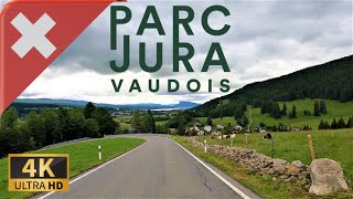 DRIVING THROUGH JURA VAUDOIS REGIONAL NATURE PARK Canton of Vaud SWITZERLAND I 4K 60fps [upl. by Einyaj]