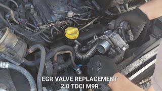 Vivaro Trafic Primastar EGR replacement on 20 TDCI M9R engine [upl. by Feld]