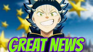 BLACK CLOVER FINALLY GETS SOME GREAT NEWS [upl. by Hedveh236]