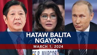 UNTV Hataw Balita Ngayon  March 1 2024 [upl. by Flory]